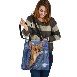 CHIHUAHUA-The Rainbow-Cloth Tote Bag