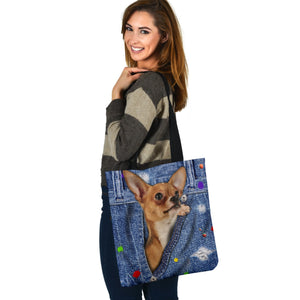 CHIHUAHUA-The Rainbow-Cloth Tote Bag