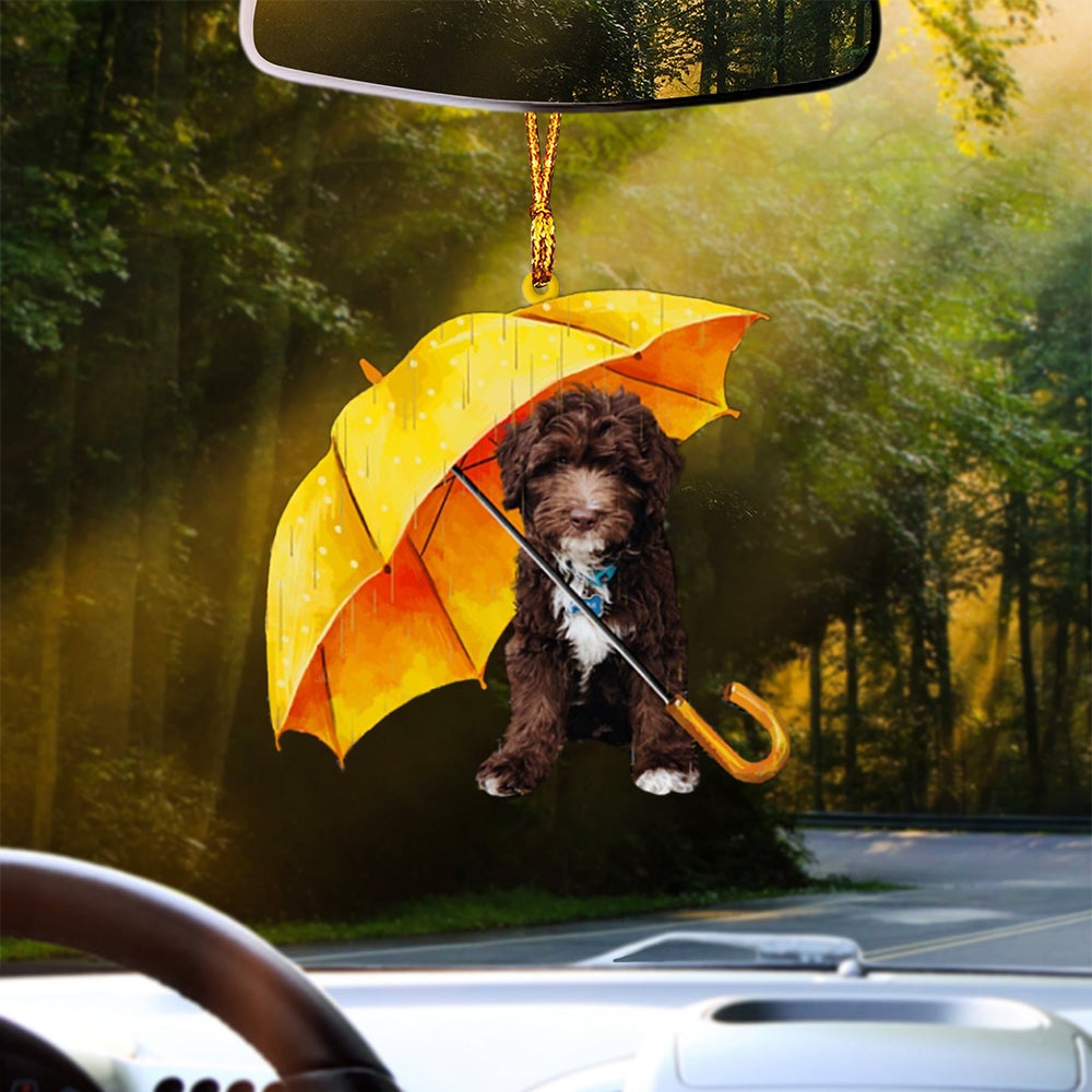 CHOCOLATE Goldendoodle-The Umbrella Two Sides Ornament