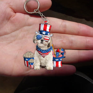 CREAM Shih Tzu-July Stuff Flat Acrylic Keychain