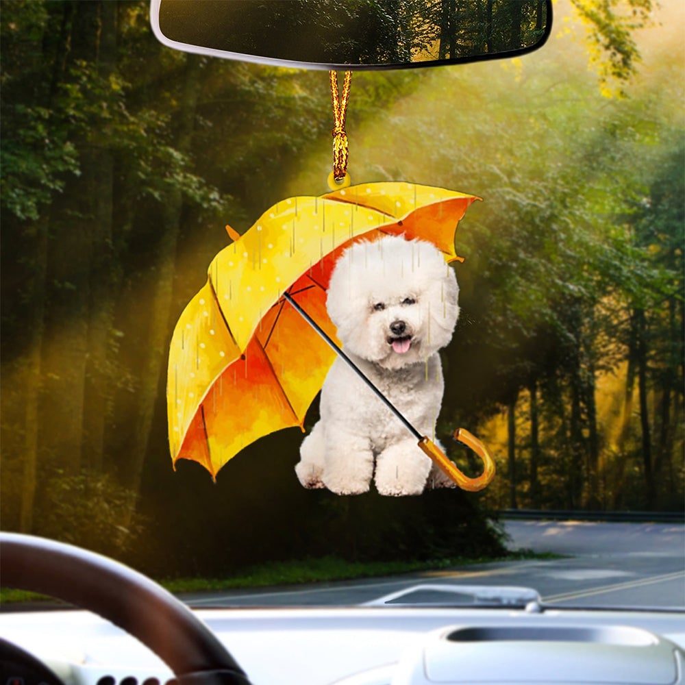 CREAM Bichon Frise-The Umbrella Two Sides Ornament