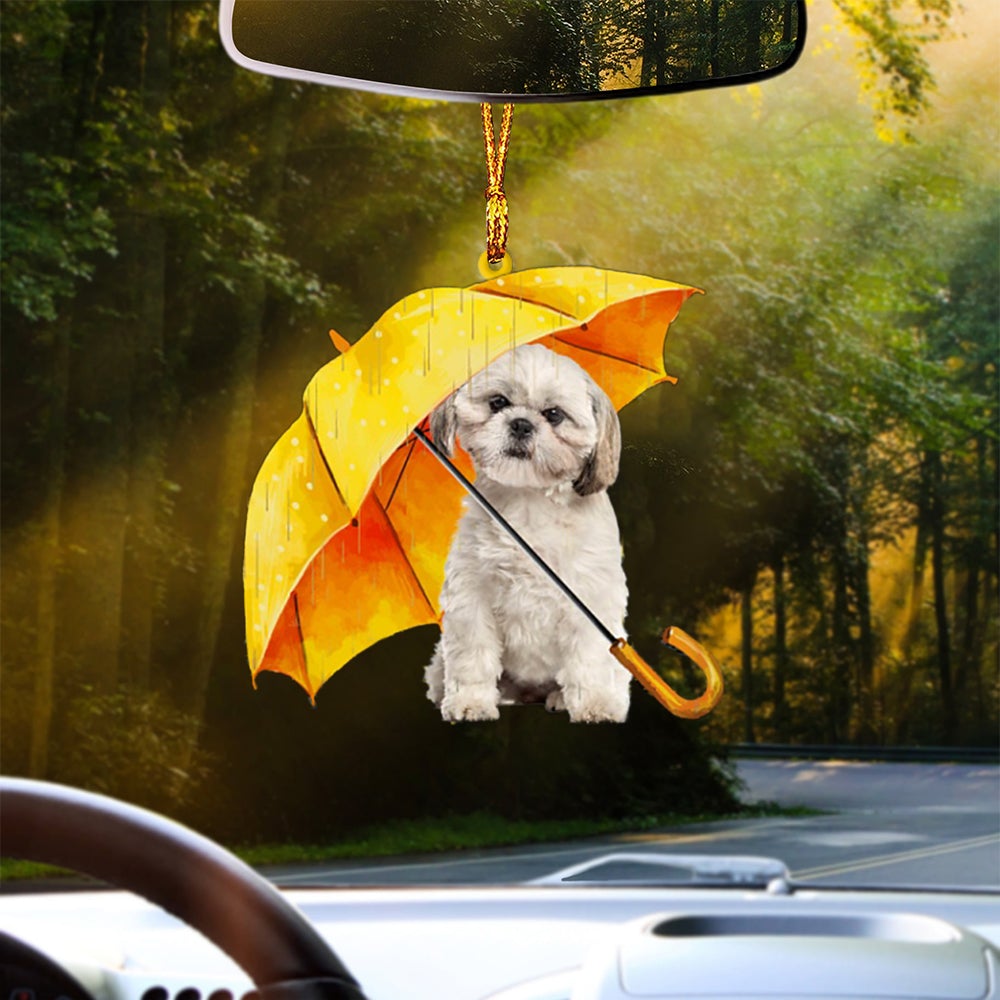 CREAM Shih Tzu-The Umbrella Two Sides Ornament