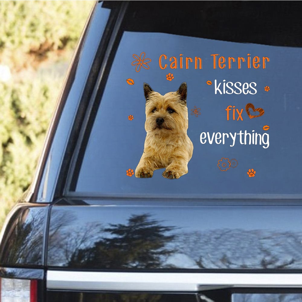 Cairn Terrier-Kiss Fix Everything Decal