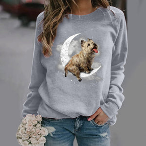 Cairn Terrier -Sit On The Moon- Premium Sweatshirt