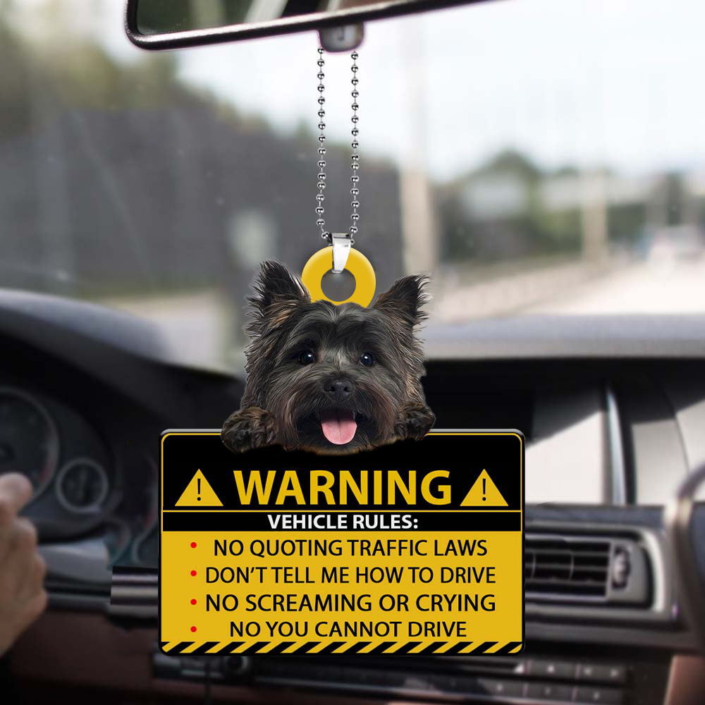 Cairn Terrier-Vehicle Rules Two Side Ornament