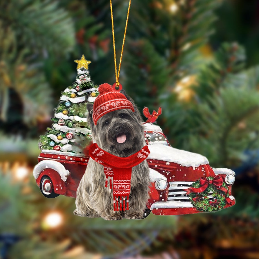 Cairn Terrier 2-Christmas Car Two Sided Ornament