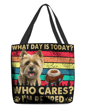 Cairn Terrier Who Cares-Cloth Tote Bag