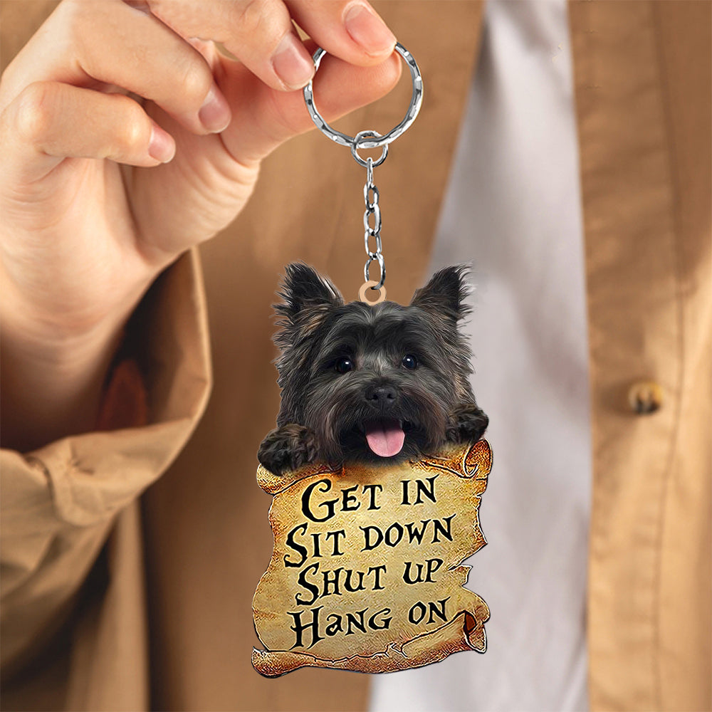 Cairn Terrier get in Cairn Terrier love Keychain