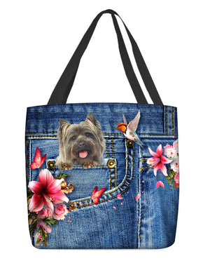 Cairn Terriers-Lily Cloth Tote Bag