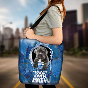 Cane Corso -Follow Your Own Path-Cloth Tote Bag