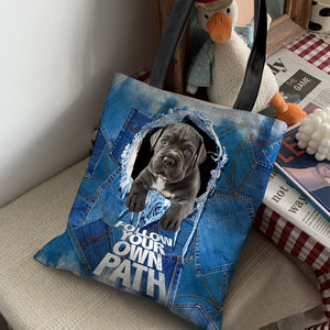 Cane Corso -Follow Your Own Path-Cloth Tote Bag