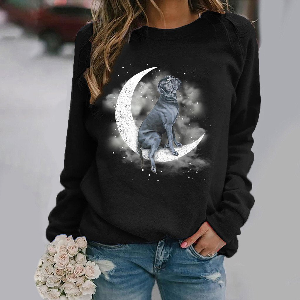 Cane Corso -Sit On The Moon- Premium Sweatshirt