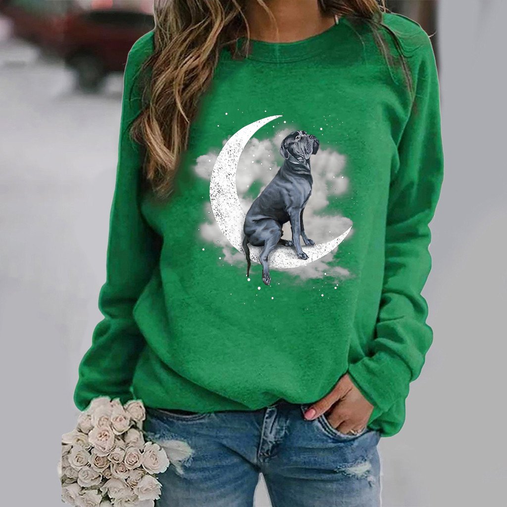 Cane Corso -Sit On The Moon- Premium Sweatshirt
