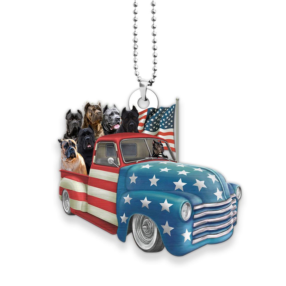 Cane Corso Happy Independence Day Two Sides Ornament