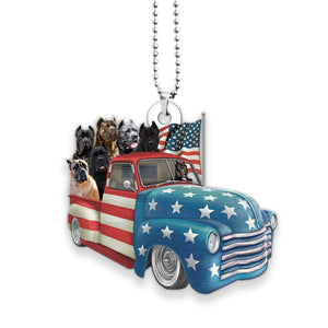 Cane Corso Happy Independence Day Two Sides Ornament