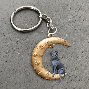 Cane corso-Dog & Moon Flat Acrylic Keychain