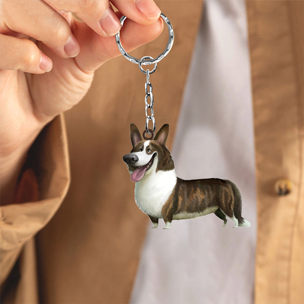 Cardigan Welsh Corgi-Look at me flat Acrylic Keychain