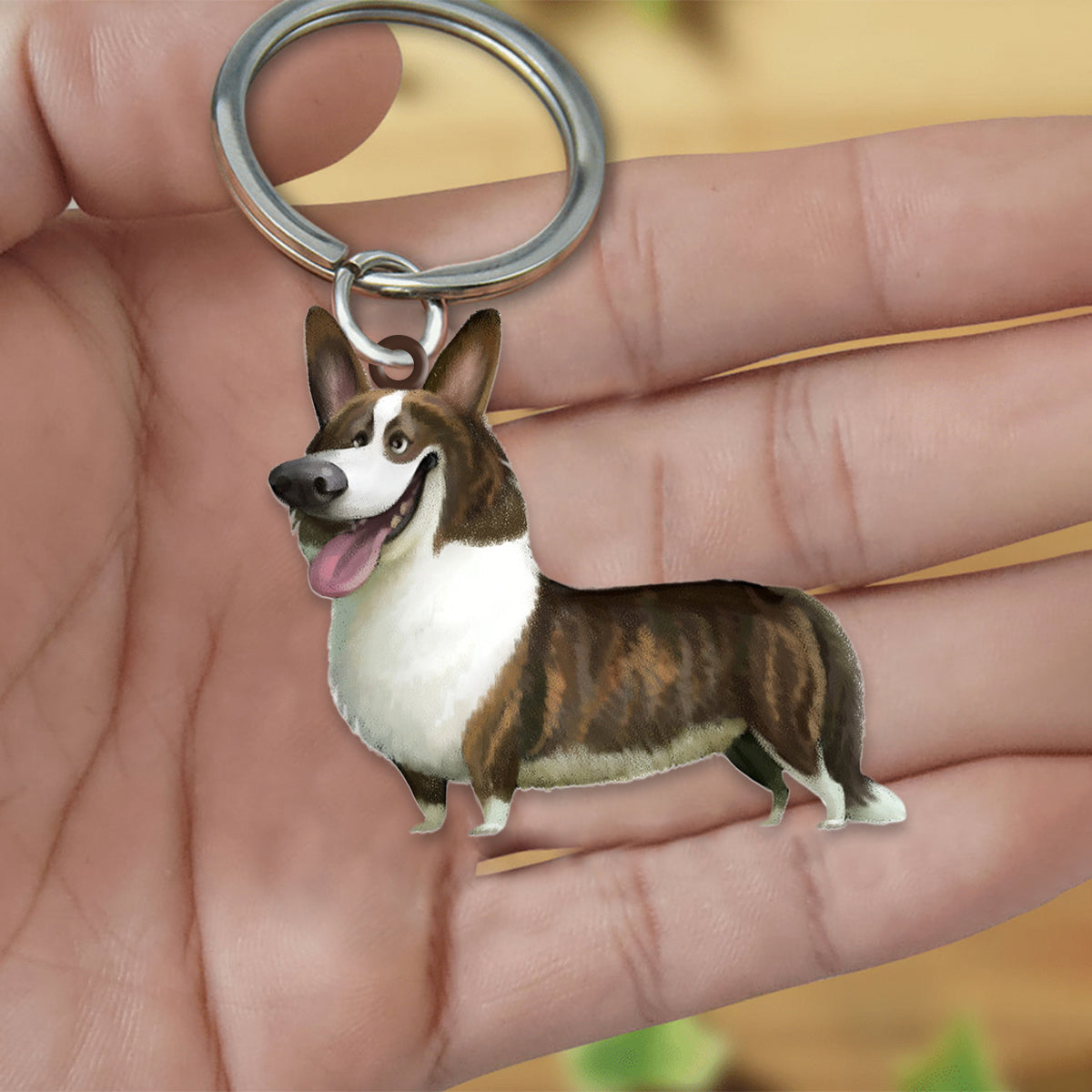 Cardigan Welsh Corgi-Look at me flat Acrylic Keychain