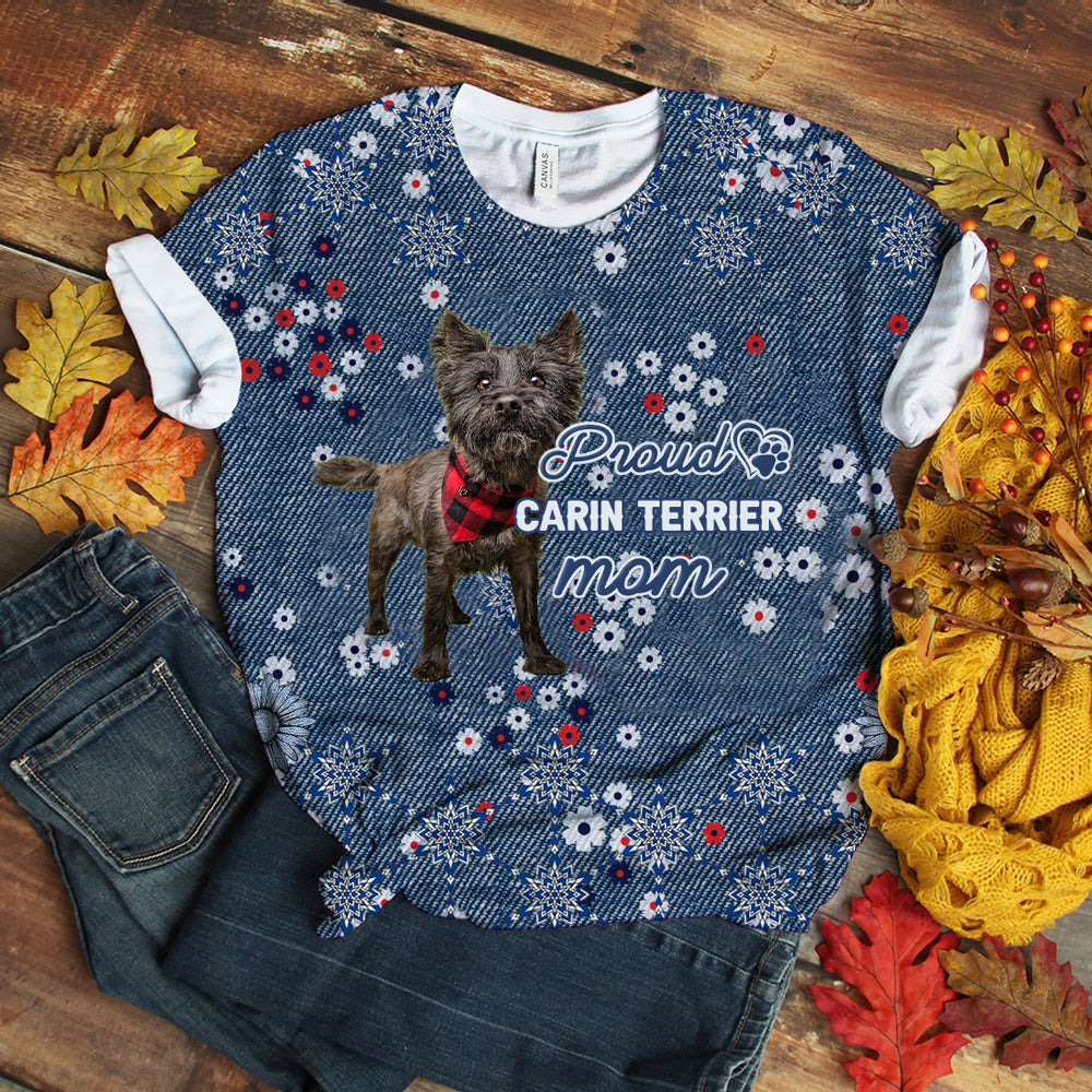 Carin Terrier Pround Mom T-shirt