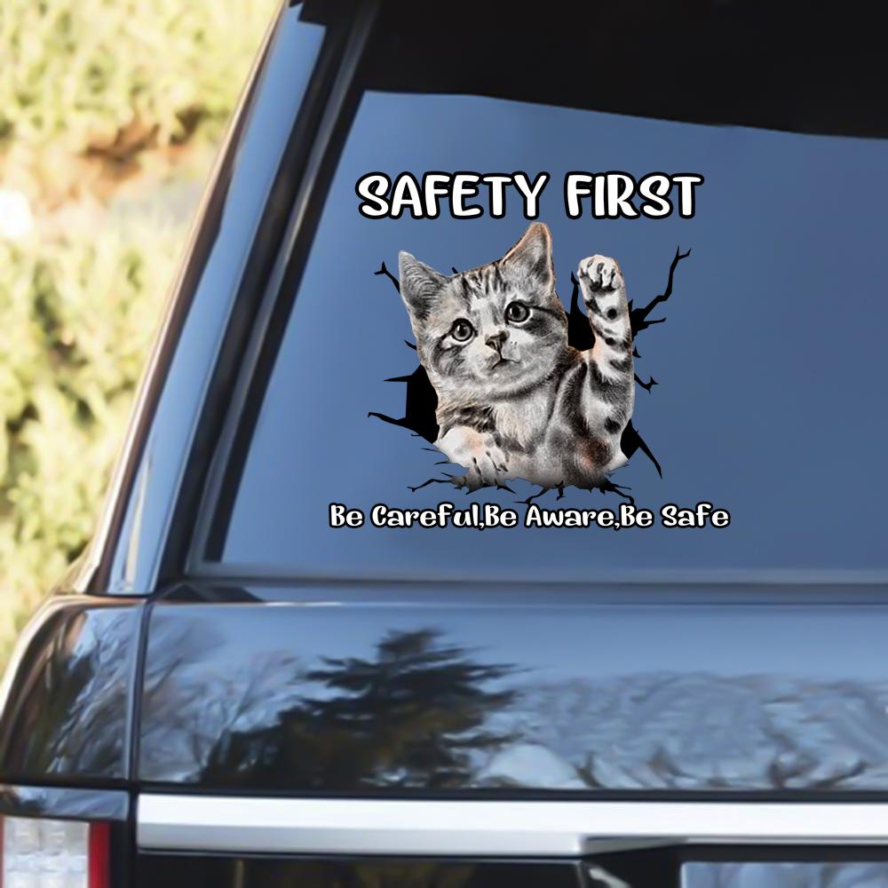 Cat Safety First Decal Bugybox