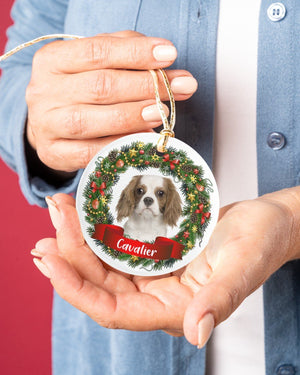 Cavalier-Noel Circle-Two Sided Ornament