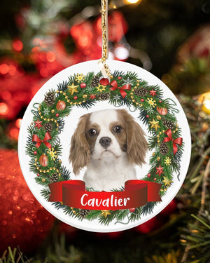 Cavalier-Noel Circle-Two Sided Ornament