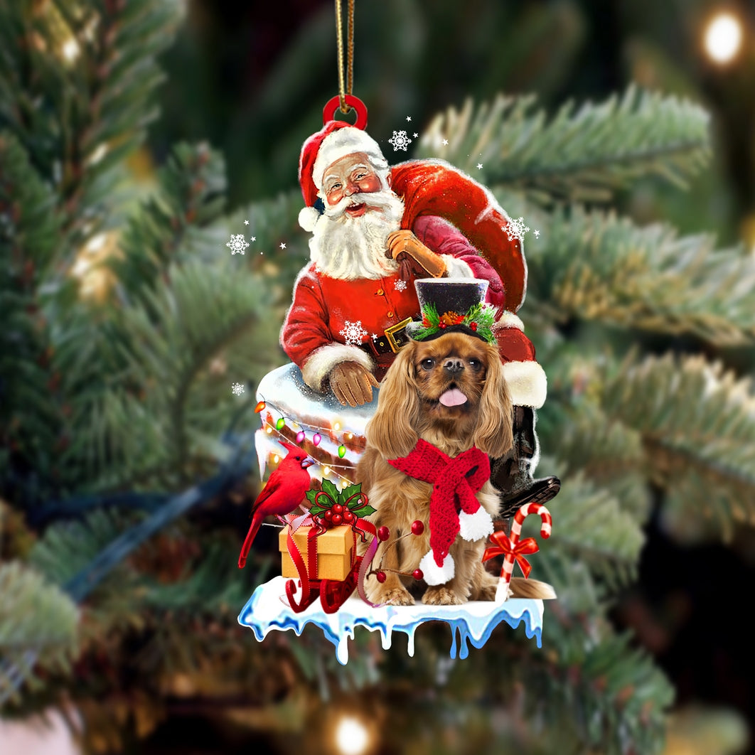 Cavalier King Charles Spaniel-Christmas Chimney Two Sided Ornament