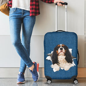 Cavalier King Charles Spaniel-Torn Paper Luggage Covers