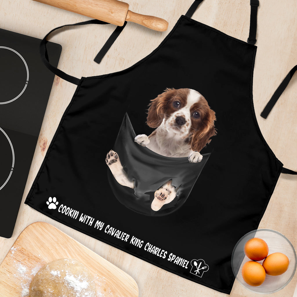 Cavalier King Charles Spaniel 2 Cookin' With Me Apron