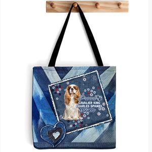 Cavalier King Charles Spaniel 2 Pround Mom2-Cloth Tote Bag