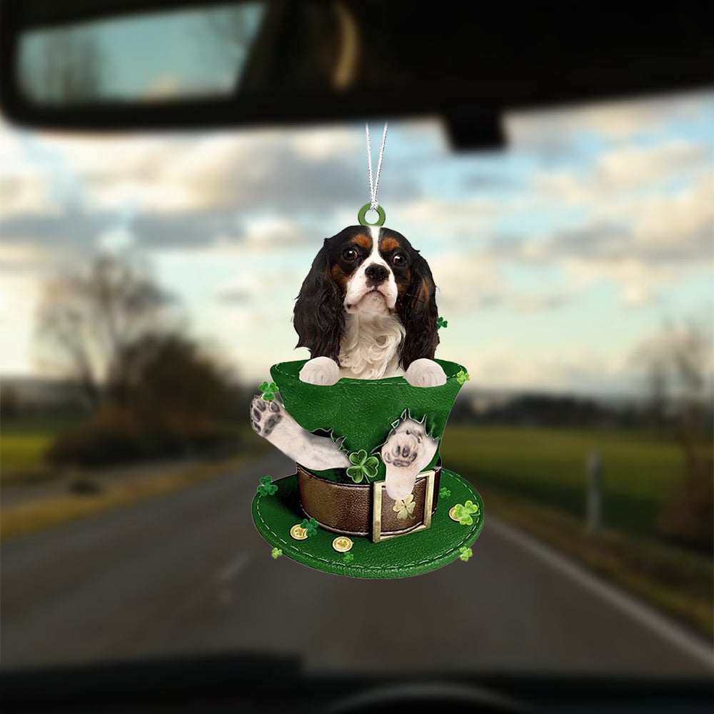 Cavalier King Charles Spaniel 3-Patrick Hat-Two Sided Ornament