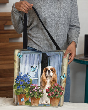 Cavalier King Charles Spaniel Today I Choose Joy-Cloth Tote Bag