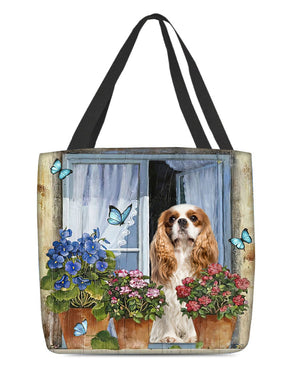 Cavalier King Charles Spaniel Today I Choose Joy-Cloth Tote Bag