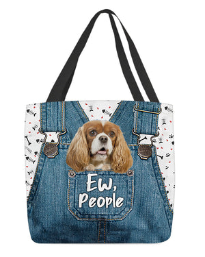 Cavalier king spaniel-EW people-Cloth Tote Bag