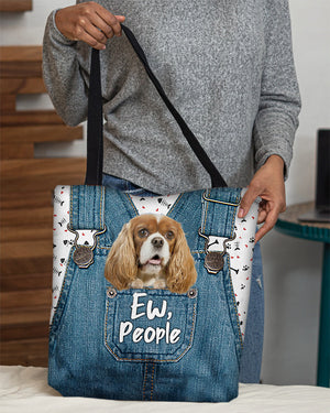 Cavalier king spaniel-EW people-Cloth Tote Bag