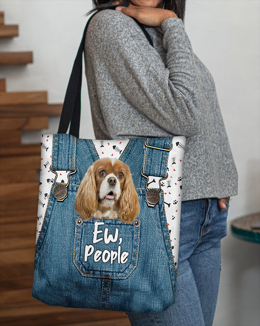 Cavalier king spaniel-EW people-Cloth Tote Bag