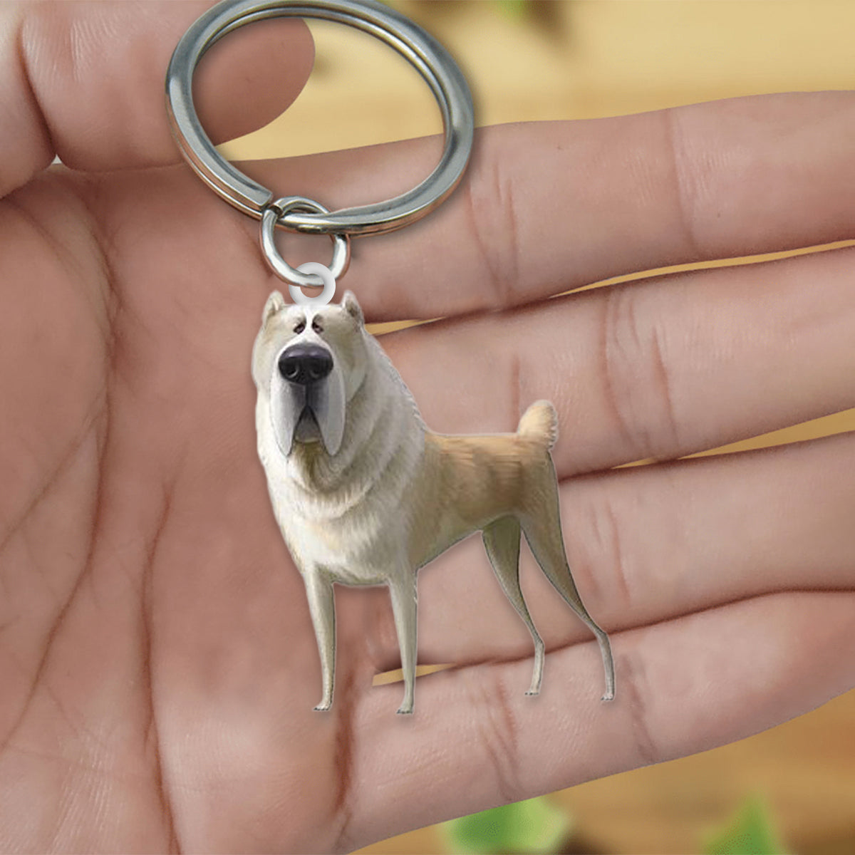 Central Asian Shepherd-Look at me flat Acrylic Keychain