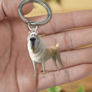 Central Asian Shepherd-Look at me flat Acrylic Keychain