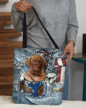 Chesapeake Bay Retriever-Ripped Jeans-Cloth Tote Bag