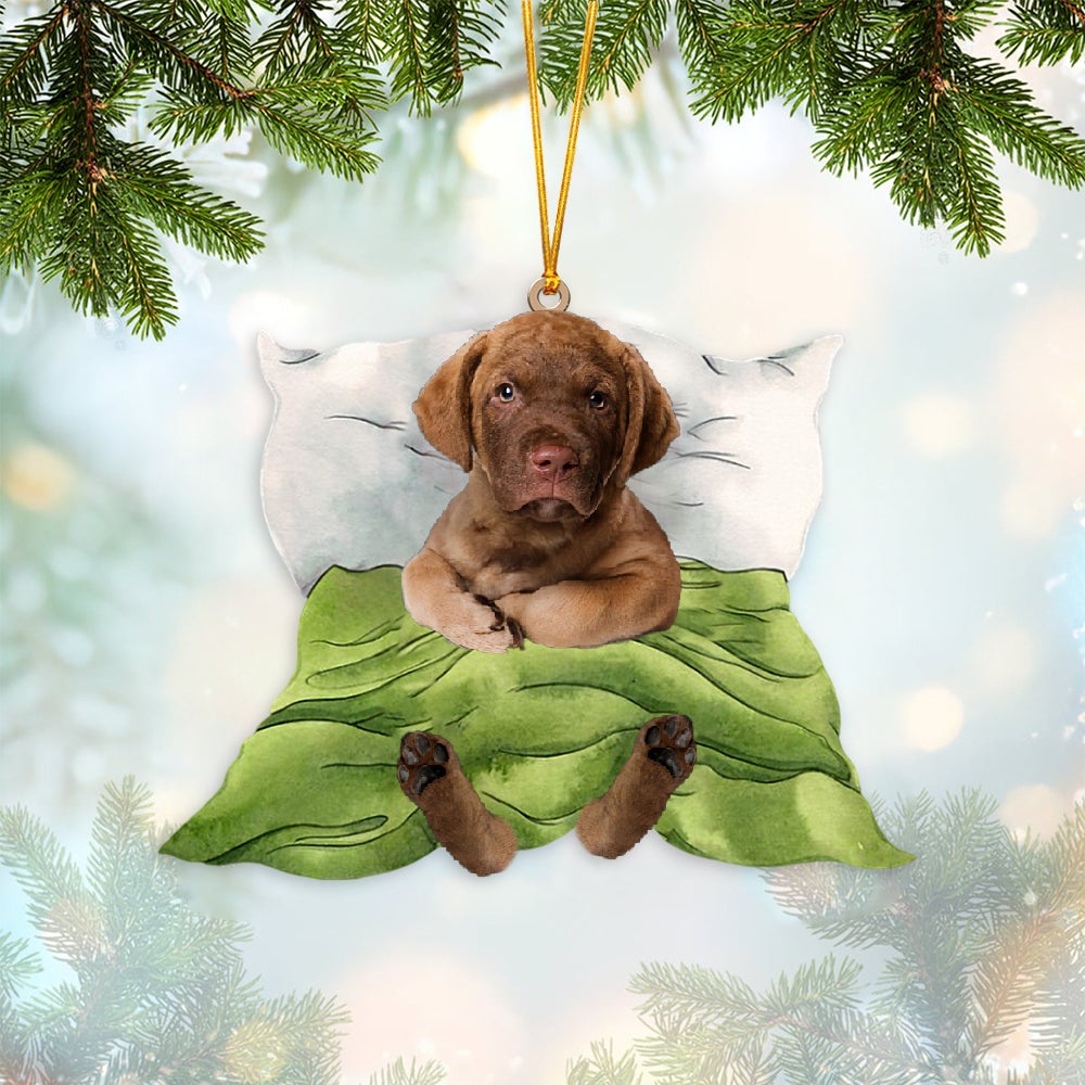 Chesapeake Bay Retriever-Sleep time Two Sides Ornament