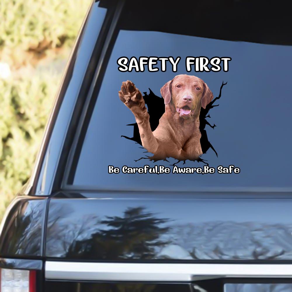 Chesapeake Bay Retriever Safety First Decal