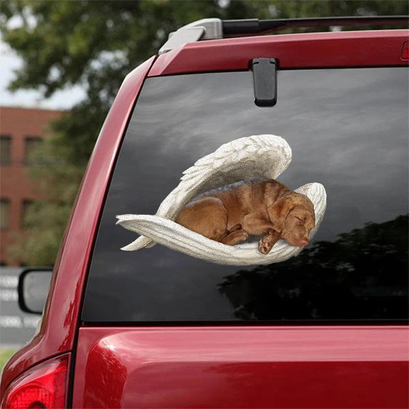 Chesapeake Bay Retriever-sleeping angel CAR STICKER