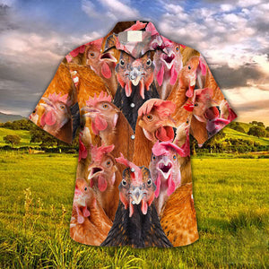 Chicken Herd Hawaiian Shirt