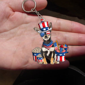 Chihuahua-July Stuff Flat Acrylic Keychain