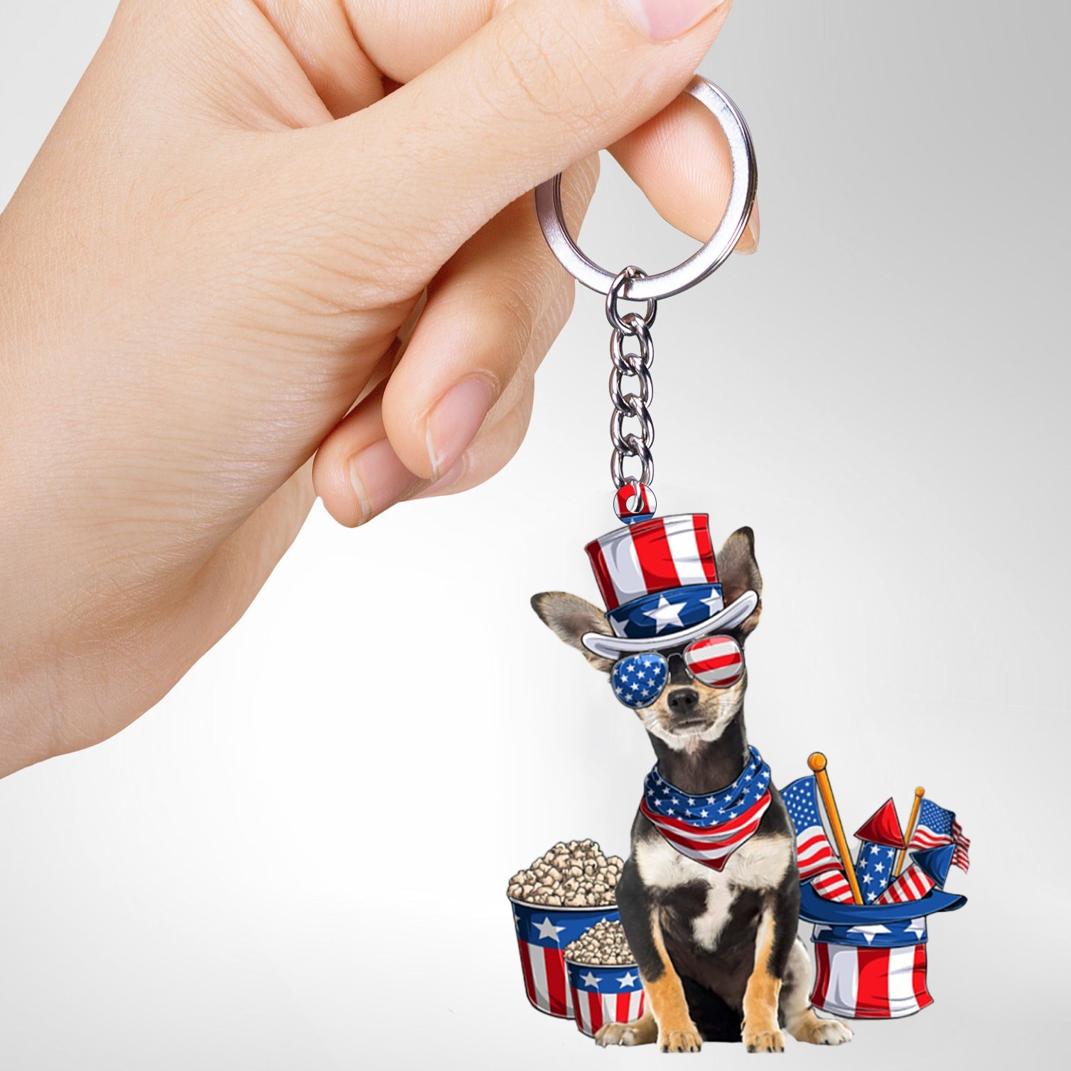 Chihuahua-July Stuff Flat Acrylic Keychain