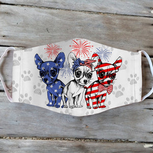 Chihuahua 4th Of July EZ01 1405 Face Mask