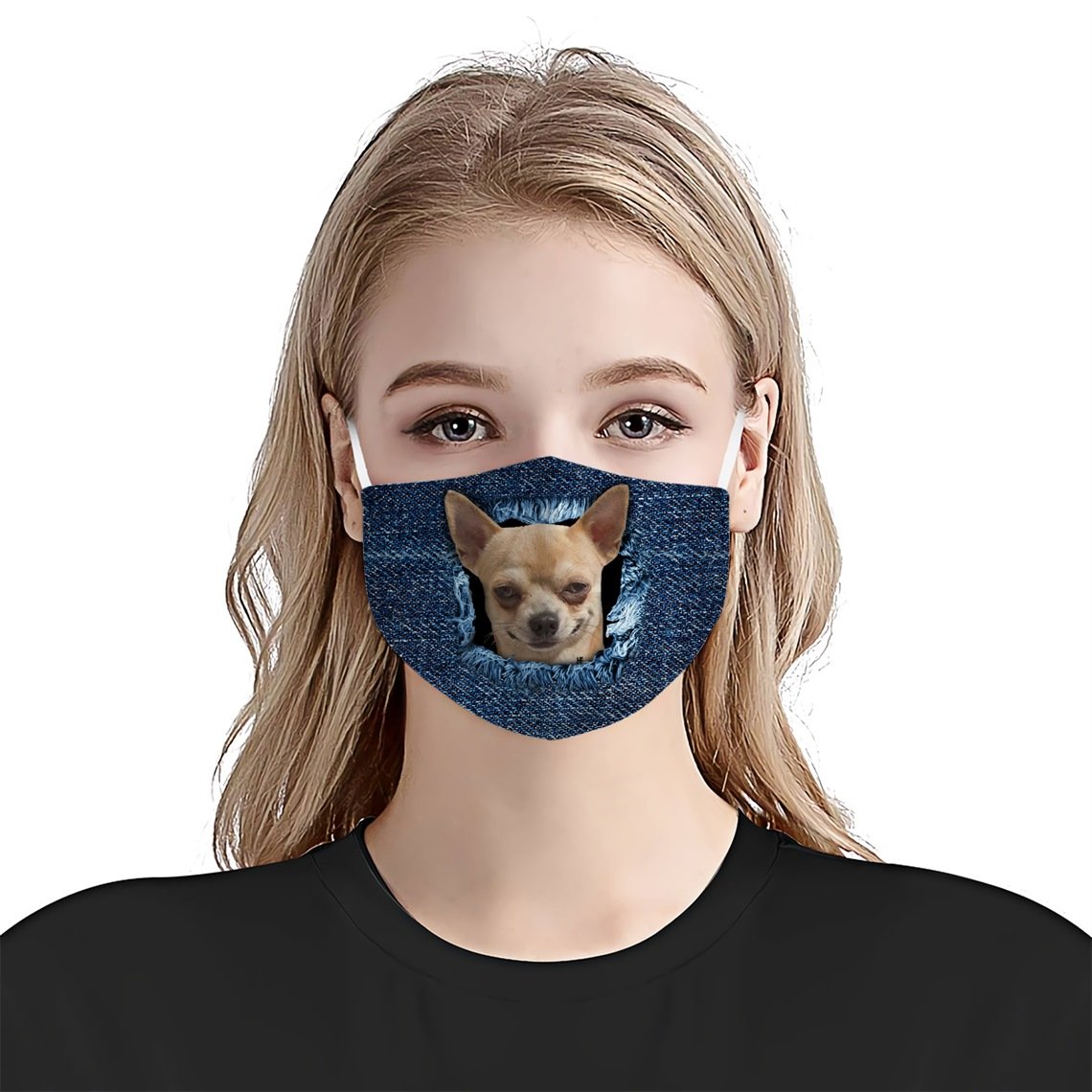 Chihuahua Jean EZ01 0805 Face Mask