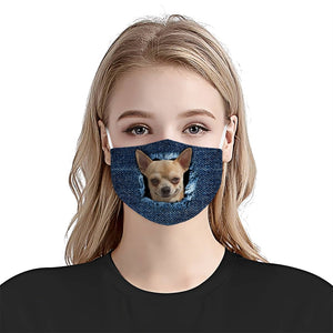 Chihuahua Jean EZ01 0805 Face Mask