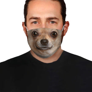 Chihuahua Face EZ06 1504 Face Mask