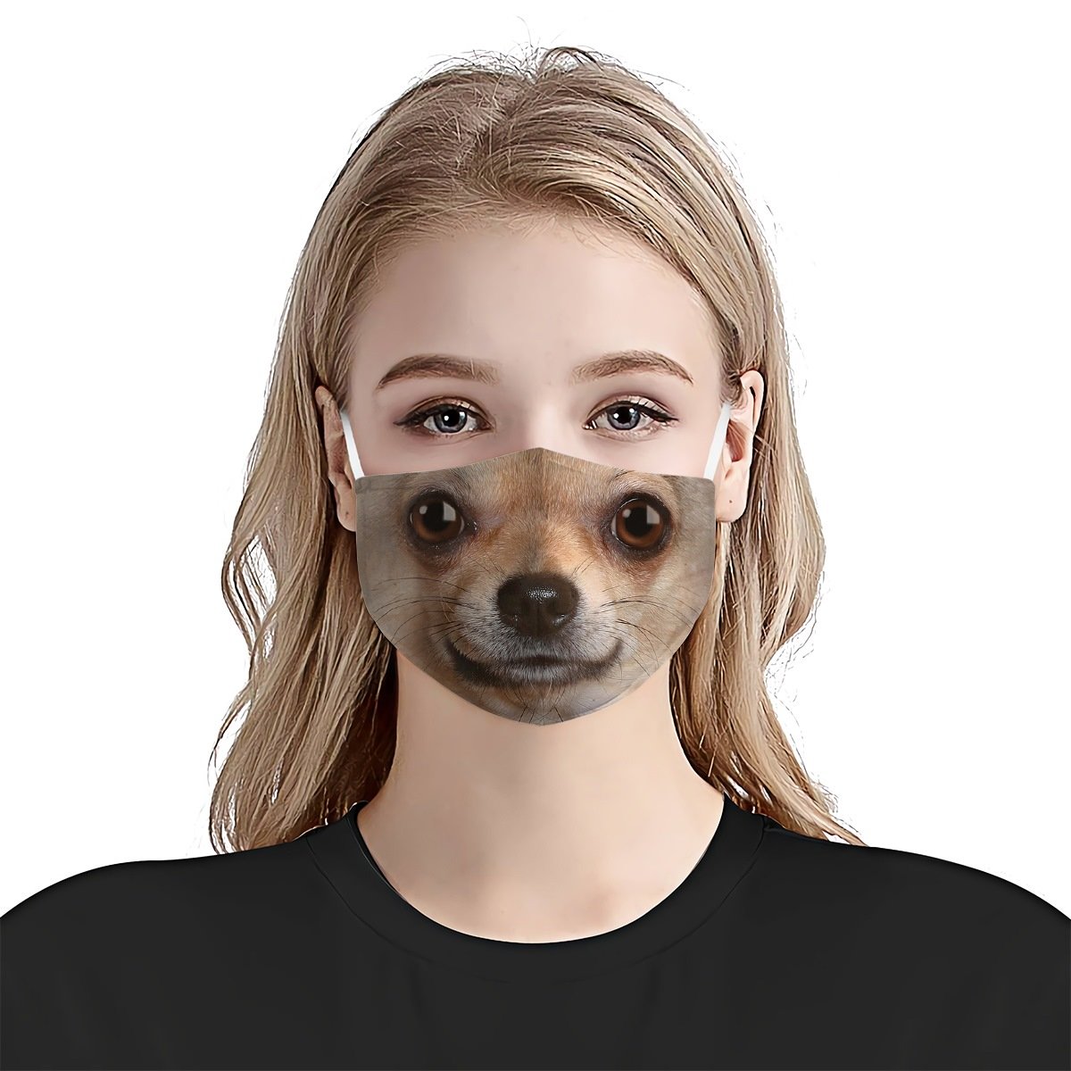 Chihuahua Face EZ06 1504 Face Mask